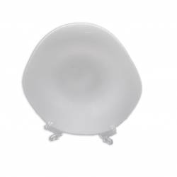 керамично изделие чиния бяла, голяма, дълбока 25х5,5 см. (30 бр. в кашон)