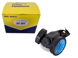 РАБОТНА маска, гумена с 2 филтъра 304 (Промоция- при покупка над 6 бр. базова цена 1,60 euro)