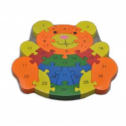 дървена играчка, дайре, животно 13х12,5х3,5 см. (4 модела)