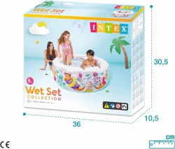 надуваем басейн 152х56 см. на рибки Intex клас А в кутия (3 бр. в кашон)