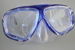 плувни очила, цяло стъкло Temper Glass 19х8 см. 4 цвята (12 бр. в кашон)