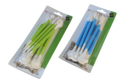 пластмасови прибори за декорация на сладки 9 бр. на картон 21х9 см.