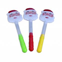 ДЕТСКА играчка от пластмаса, светеща пръчка- дядо Коледа, голямо лице 40 см. (Промоция- при покупка над 12 бр. базова цена 1,80 лв.)