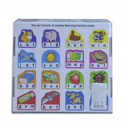 детска игра, картонена кутия- научи думи на английски, пъзел 23х21х5,5см.