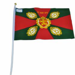 национален флаг- Република България, Снами Богу- знамето на българската армия с дръжка 40x40 см. качествен полиестер, издържа на дъжд (50 бр. в стек)
