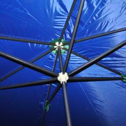 градински чадър, тип тента алуминиев с комарник   290 x 270 см (Диаметър x В) цвят бежов 