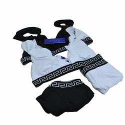 бански боксерки, мъжки, едноцветни от Xl до 5Xl (10 бр. в стек, тъмно син и черен цвят)(R3)