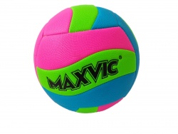 топка, волейболна 250 гр. P.V.C и гума, цветна, ярка Wolfmax Beach Voley power
