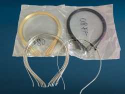 силиконови ластички за коса ,прозрачни,качествени 12 пакетчета  в стек