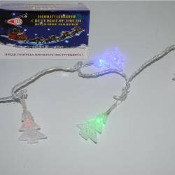 новогодишни лампи, линия, сини 60 л. LED (с всички изисквания и сертификати)(мах. отстъпка 10)