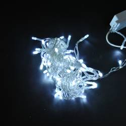 новогодишни лампи, студена светлина, външни 100 л. LED 10 м. (мах. отстъпка 10)
