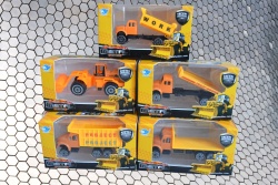 МЕТАЛНИ, жълти строително транспортни машини 5 модела 11 см. JP5209B/YX012301(Промоция- при покупка над 24 бр. базова цена 2,04 лв.)