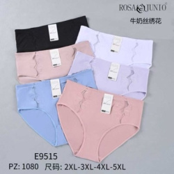 Дамски памучни бикини, големи номера 3674-9515 (24 бр. в стек) 2XL / 5XL (мах.отстъпка 10)