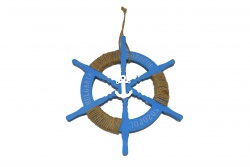 сувенир MDF морски дизайн, риба, цветна с надпис Созопол 27,5х9 см.(6 бр. в кутия)