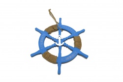 сувенир MDF морски дизайн, риба, цветна с надпис Синеморец 27,5х9,5 см. морски дизайн (6 бр. в кутия)