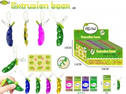 детска играчка от пластмаса, грахчета Extrusion bean 48 бр. в пакет (мах. остъпка 10)