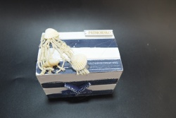 сувенир, магнит от полеризин, плочка, делфин Primorsko 6х6,5 см. (12 бр. в кутия)