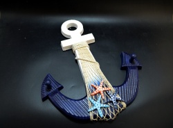 полеризинов сувенир, вятърен чан 3 морски звезди 48х8 см. морски дизайн 2 разцветки синя и розова