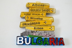 морски сувенир, рамки за снимки 3 бр. висящи 13х18 см. въже 56х22 см. Bulgaria в кутия (3 бр. в стек)(R4)