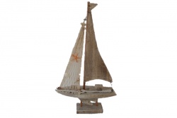 дървен сувенир, кораб, реалистичен, настолен  ръчно изработен 26x43 см.-морски дизайн