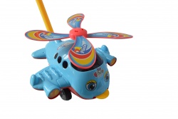 детска играчка от пластмаса, карачка- самолет 50х20 см. 2 цвята 8500