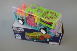 детска играчка от пластмса, хеликоптер, светещ, музикален, движещ се с ефект зъбни колела в кутия 16,3х12х12,2 см.