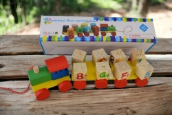 дървена играчка, цветни, градивни блокове 33,5х25х3 см. 94-883