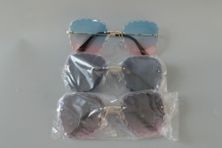 слънчеви очила, дамски, пластмасова рамка, цветна 97108 (20 бр. в кутия, микс)