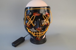 маска LED светеща, цветна, обшита 21х18 см.