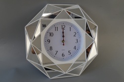 часовник, стенен, квадрат 20 см. едноцветена рамка и дисплей (2 цвята )