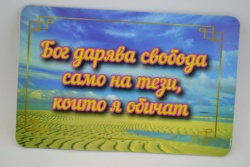 сувенирен магнит, стикер- Водата / Свирката 9х6 см.