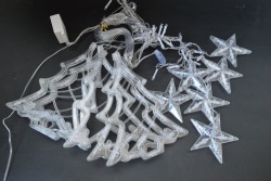 новогодишни лампи, елхи, метални 20 LED(с всички изисквания и сертификати)(мах. отстъпка 10)