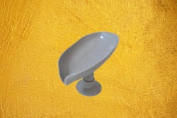 домашна потреба, четка за тоалетна, двустранно почистваща с правоъгълна ваничка, качественна, бяла и сива разцветка 54 см. 90031
