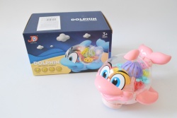 ДЕТСКА играчка от пластмаса, делфин, зъбни колела 18 см. 133-58А (Промоция- при покупка над 4 бр. базова цена 9,90 лв.)