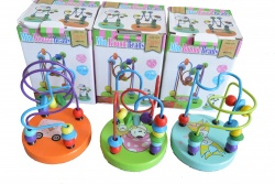 дървена касичка, къща 12 см. 6 цвята (12 бр. в кутия)(R4)