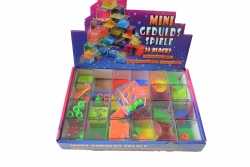 детска играчка, рубик кубче, динозаври 5,7x5,7см. (6 бр. в кутия)