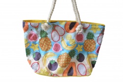 плажна чанта, плодове с плетени дръжки 51x36x11 см.