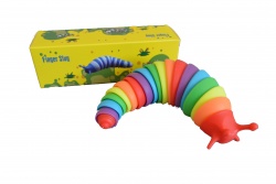 1.детска играчка от пластмаса, гъсеница 14 см.