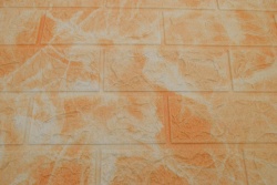 декор за стена, тип тухли, оранжево 77х77 см. АА 72
