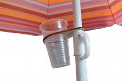 калъф за плажен чадър, полиестер 1,5 м. х 12 см. бял