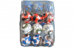 детска играчка, меко топче E.V.A. 7,6 см. футболни топки (12 бр. в стек) ТР