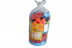 детска играчка от пластмаса, конструктор в плик 160 елемента 30 см. 675 ТР (R8)