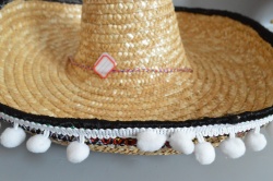 лятна шапка мъжка с широка, черно бяла (6 разцветки)