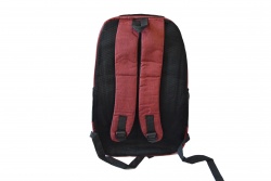 РАНИЦА, текстил, тип ученическа чанта 48х32х14 см. едноцветна изчистена 4 разветки 61771 (5 бр. в стек, еднакви)(Промоция- при покупка над 5 бр. базова цена 13,80 лв.)