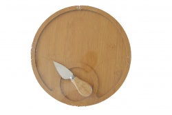 дървени сосиери 3 бр. кръг, гравиран 32,5х12,5 см.