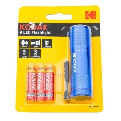 фенер KODAK 9 LED син (12 бр. в кутия)(максимална отстъпка 10)