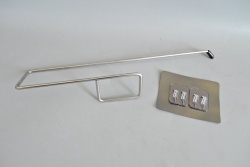 метална закачалка за домакински прибори, здрави вакуумки 27х9х7,5 см.