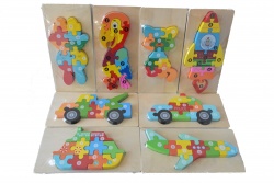 дървена играчка, лабиринт, основа,камион 21х10х15 см.