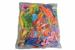 балони 100 бр. пастелни цветове,топка с ластик, качественни ТР