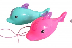 ДЕТСКА играчка от пластмаса, делфин, зъбни колела 18 см. 133-58А (Промоция- при покупка над 4 бр. базова цена 9,90 лв.)